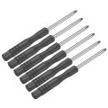 6pcs Mini Phillips Screwdriver 3 0mm 80mm Length Micro Precision Cross Head Screw Driver With Non-slip Black Handle For Watch 