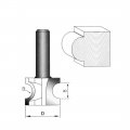 Uxcell 1 2-inch Straight Shank 1-inch Bead Dia Bull Nose Half Round Grooving Router Bit