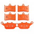 Httmt Brake Pads Compatible With Yzf R6 600 2003-2015 R1 1000 2004-2006 Fz6 2007-2009 Front Rear Carbon Fiber