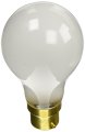 S5040 40 Watt A19 Incandescent Light Bulb 330 Lumens Frosted Euro Dc Bayonet Base 230v White Glass 