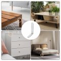 Uxcell Adjustable Corner Code 4pcs 100x120mm Stainless Steel 90-degree L-shape Brace For Fixed Furniture Shelf Bed Table