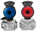 Tectran Standard Anodized Aluminum Gladhands Service Emergency Red Blue 