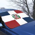 Mianmian Dominican Republic Flag Windshield Snow Cover Frost Ice Window Winter Windproof For Auto Protector Accessories