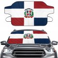 Mianmian Dominican Republic Flag Windshield Snow Cover Frost Ice Window Winter Windproof For Auto Protector Accessories