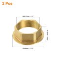 2 Set 1 Inch O-ring Faucet Locking Nut Female Locknut For Plumbing Pipe Fitting Washer Fasteners