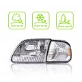 G-plus Headlights Compatible With 1997-2003 Ford F150 1997-2002 Expedition Not 1997 Production Dates Between 06 01 1996 To 07