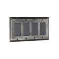 Rok Hardware Wall Light Decora Switch Plate Rocker Toggle Gfci Cover Traditional Brushed Nickel 4 Gang 