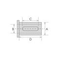 Hhip 3900-2917 C Type Tool Holder Bushing 1-1 2 Od X 3 8 Id 