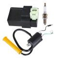 Ignition Coil Spark Plug Cdi Replacement For 1999-2004 30500-hn1-003 30700-kcz-000 30410-hn1-003 Honda Trx400ex Sportrax 400