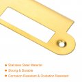 Uxcell Door Strike Plate 180mm X 40mm 201 Stainless Steel Latch Deadbolt For Frame Jamb Gold Round Edge