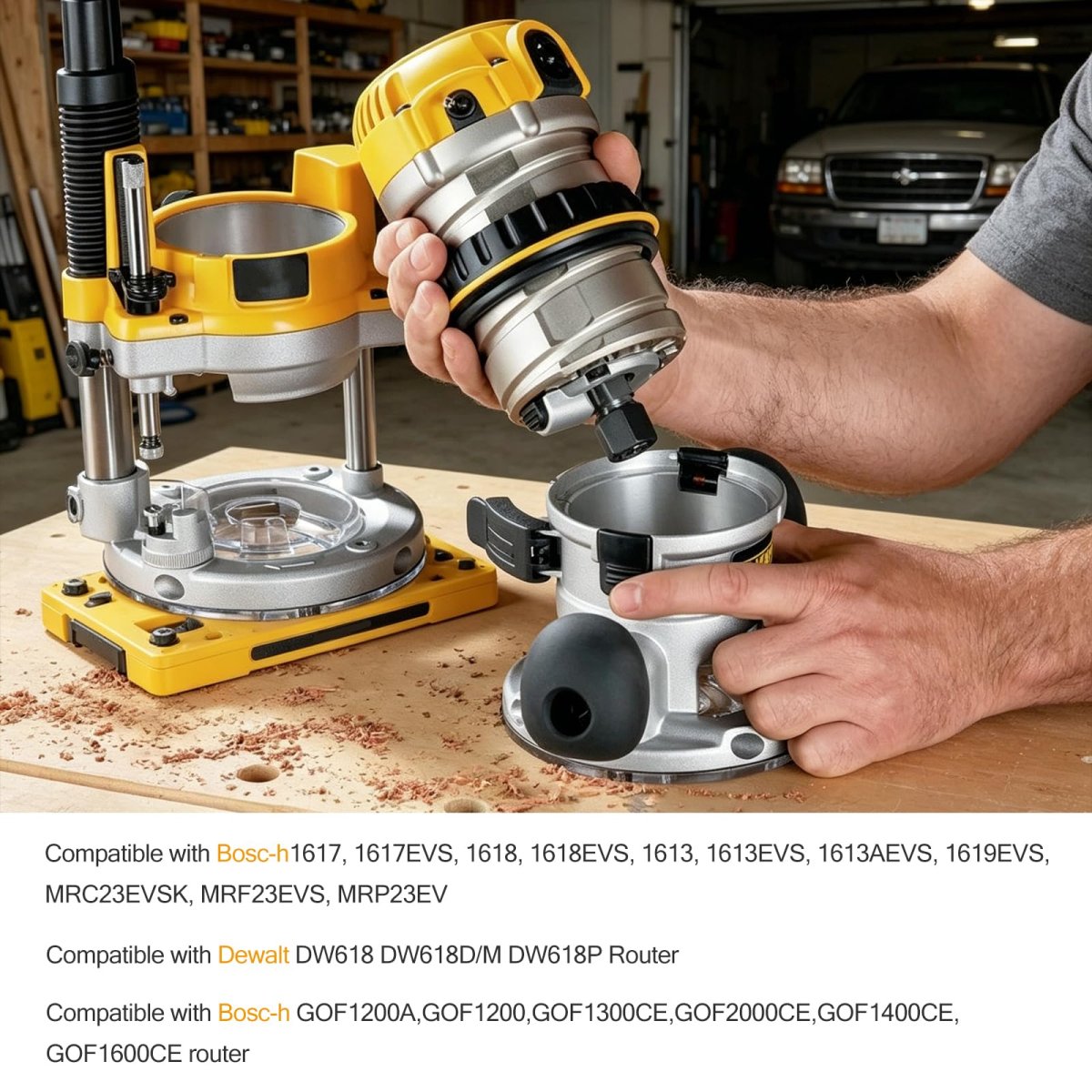 Router Collet Chuck And Nut Reducer Sleeves Set For Bosch Gof1200a Go200 Gof1300ce Gof2000ce Gof1400ce Gof1600ce 1 2 In 1 4