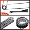 A-premium Engine Timing Chain Kit W Tensioner More Fits Sohc 8cyl 5 4l Compatible With Ford E-150 Econoline Club Wagon 97-01