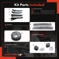 A-premium Engine Timing Chain Kit W Tensioner More Fits Sohc 8cyl 5 4l Compatible With Ford E-150 Econoline Club Wagon 97-01