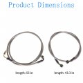 Labwork Extended Front Rear Brake Lines Replacement For Polaris Rzr 800 S 4 Xp 900 2008-2012