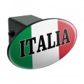 Italia Italy Italian Flag Oval Tow Trailer Hitch Cover Plug Insert