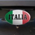 Italia Italy Italian Flag Oval Tow Trailer Hitch Cover Plug Insert