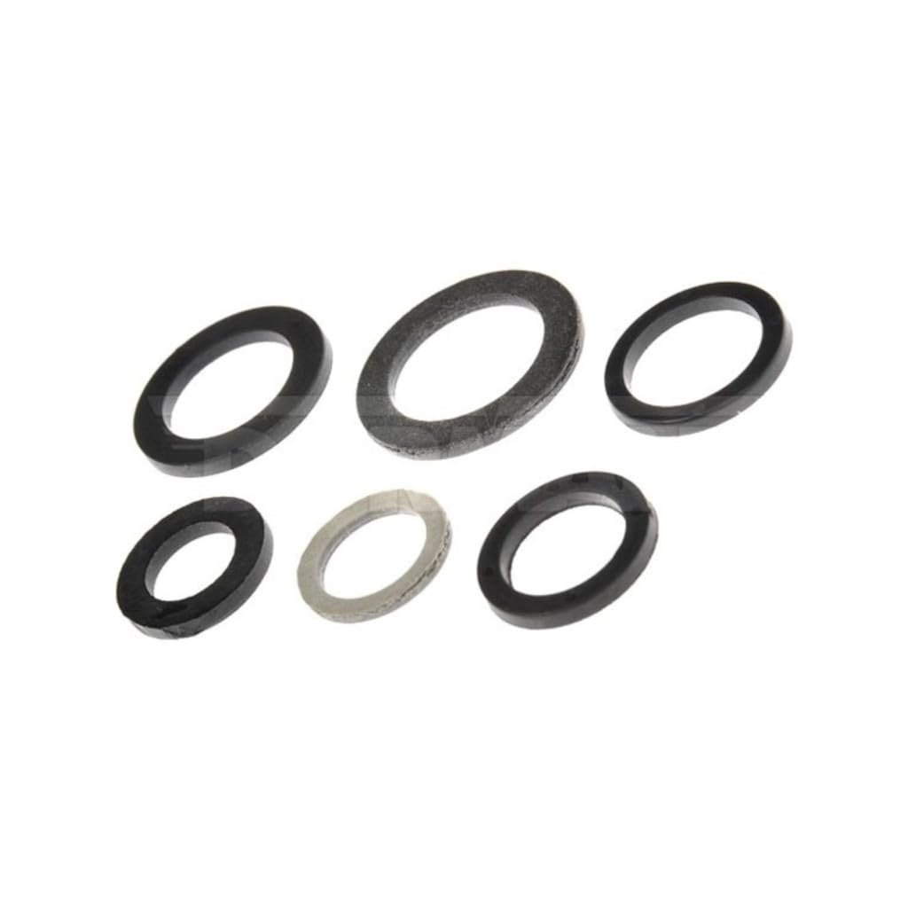 Engine Oil Drain Plug Gasket 6 Pieces Fiber Material 0 79 In Maxside Diameter 1 15 In Outside Alx-pau-rb-097-833cd-cl360a50