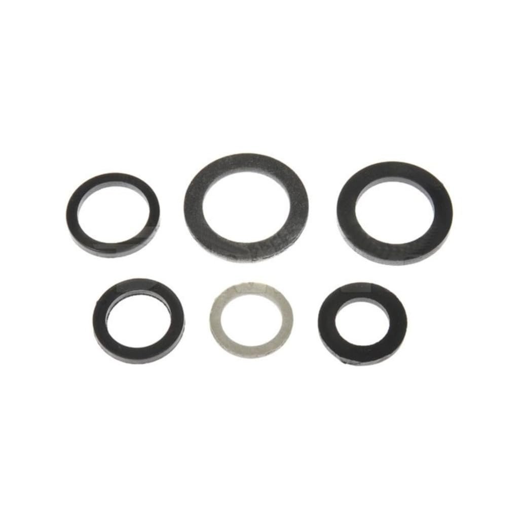 Engine Oil Drain Plug Gasket 6 Pieces Fiber Material 0 79 In Maxside Diameter 1 15 In Outside Alx-pau-rb-097-833cd-cl360a50