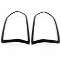 S Sizver Exclusive Glossy Black Series Stick-on Tail Light Trim Pieces Overlays For 2014-2018 Chevrolet Silverado 1500 2500 