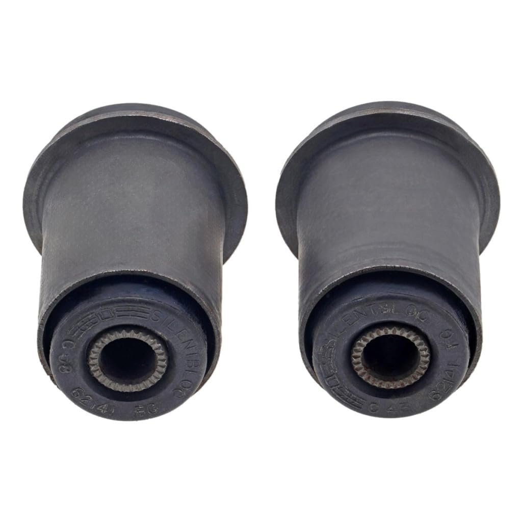Control Arm Bushing Set For 2003 2004 Mercury Marauder Sable Natural Rubber Silver 2 Piece Front Position