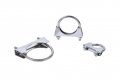 Kikeep Stainless Steel U-bolt Muffler 3 Pack 2-1 4 U-bolt Tip Exhaust Hook Universal Silencer Clip 