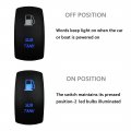 Bacautoparts Blue Led Sub Tank Rocker Switch Aux Fuel Tanl 5p On Off Toggle For Car Boat Camper Utv Atv Caravan Rv Road Vehicle