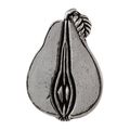 Vicenza Designs K1079 Fiori Pear Knob Large Vintage Pewter 