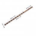 Uxcell M35 High Speed Steel Parabolic Flute Drill Bit 7mm Drilling Diameter 200mm Length Gold Oxide Cobalt Round Shank