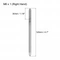 Uxcell Metric Thread Tap M6 X 1 H2 120mm Extra Long Straight Flute Screw Milling Machine Taps Threading Tapping Repair Tool