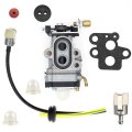 Carburetor Kit For Kawasaki Ktf27a-a1 Ktf27a-a2 Ktf27a-a3 Ktf27ac-a1 Ktf27ba Trimmer 