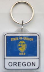 Oregon Lucite Keyring