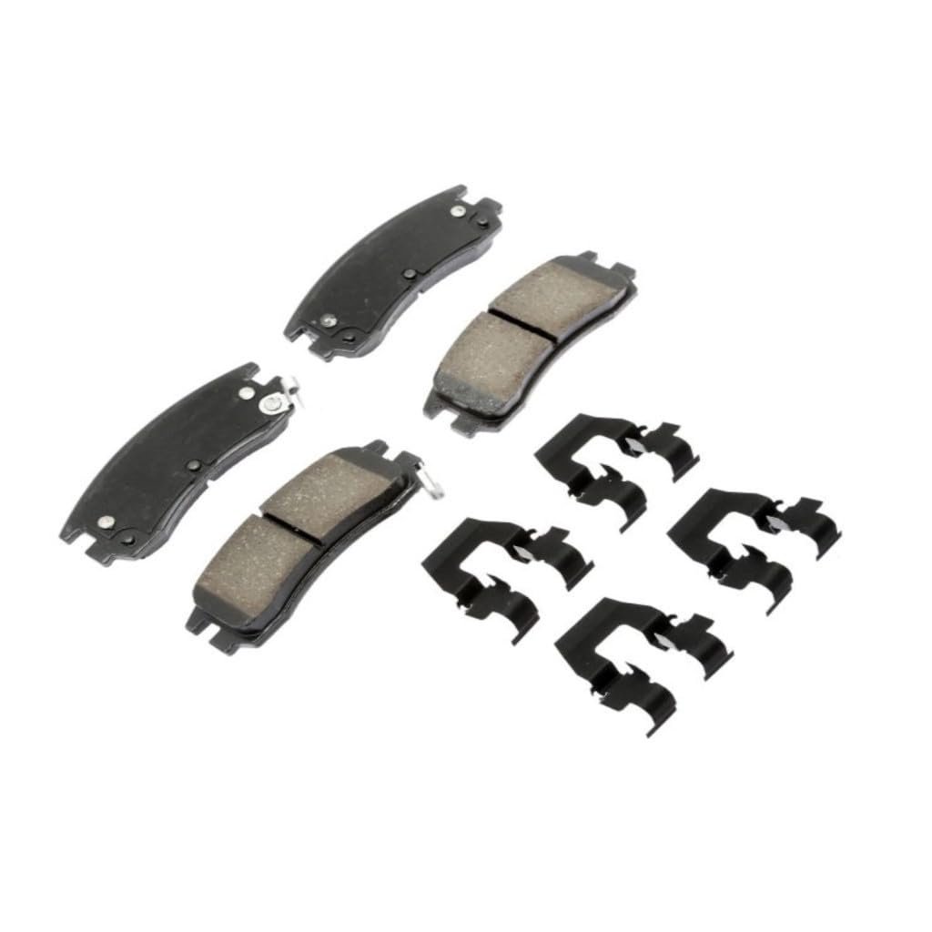 Rear Disc Brake Pads For Saturn Sl Sl2 Sl1 1991 To 2002 Ceramic Friction Material Bonded Method With Shims Clips And Mechanical