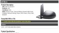 Left Driver Side Power Mirror Textured Black Manual Folding With Heated Glass Compatible 2016-2019 Mercedes-benz Metris