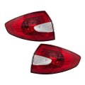 Tail Light Assembly Pair For Ford Fiesta 2011 2012 2013 Sedan Red And Clear Lens Driver Passenger Side With Bulbs Be8z13405a 