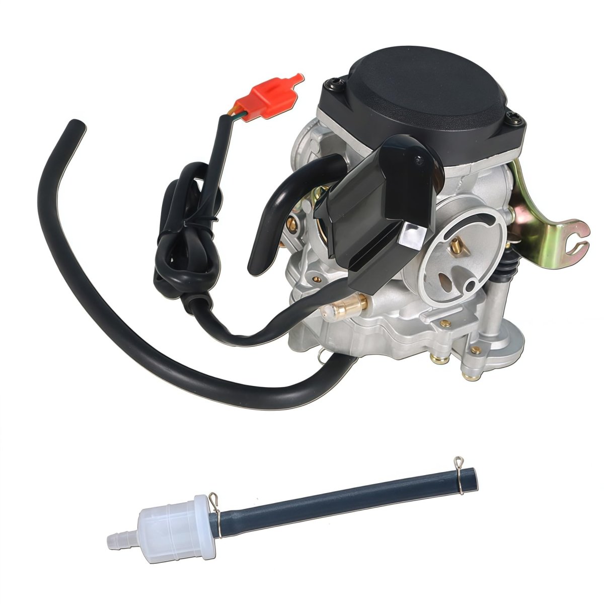Carburetor Replacement For Gy6 50cc 100cc And 139qmb 139qma Scooter Moped Engine 20mm Big Bore Gasoline Aluminum Finish