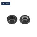 20pcs M10 X 1 5 Nylon Insert Hex Lock Nuts 304 Stainless Steel Self-locking Stop Nut For Industrial Construction Fasteners