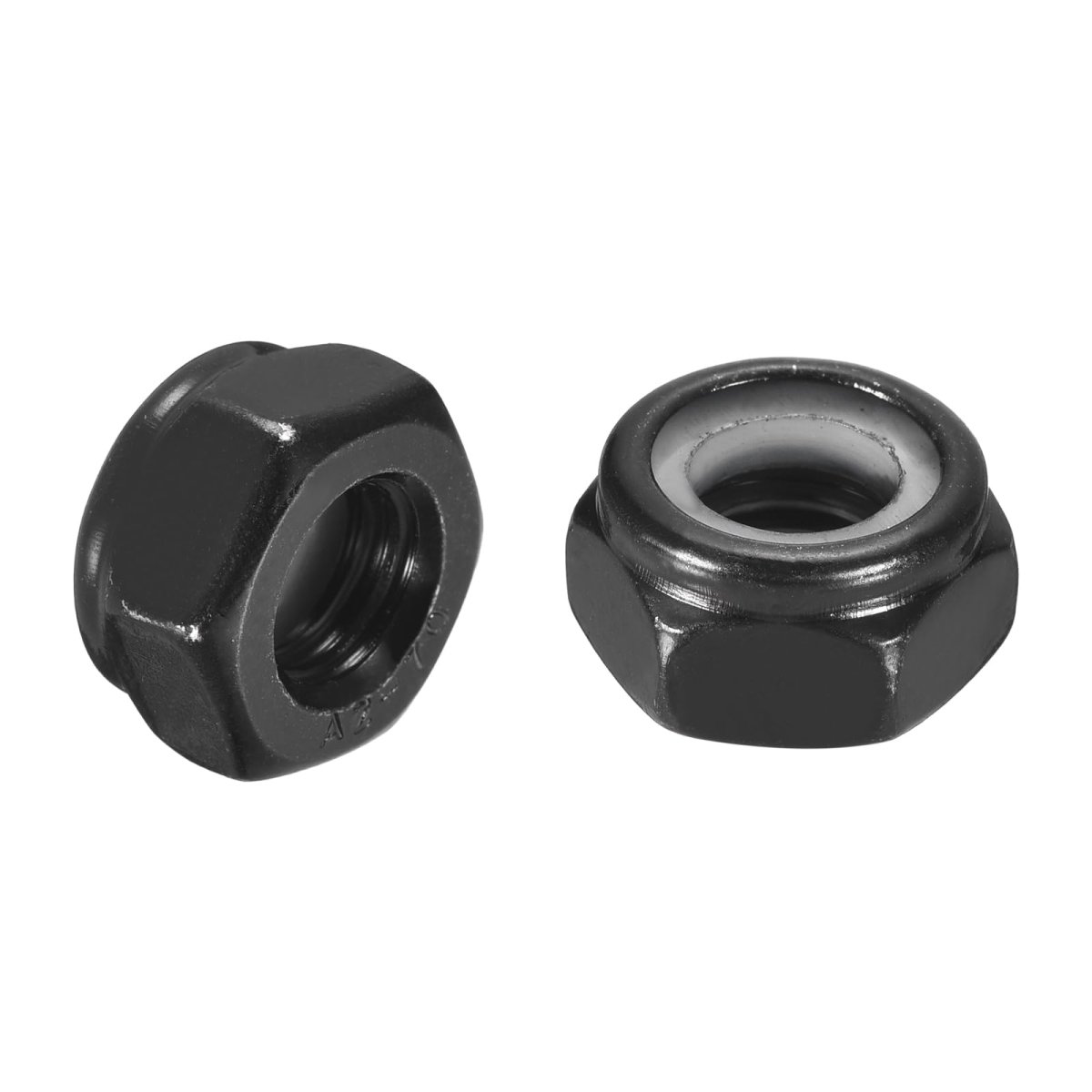 20pcs M10 X 1 5 Nylon Insert Hex Lock Nuts 304 Stainless Steel Self-locking Stop Nut For Industrial Construction Fasteners