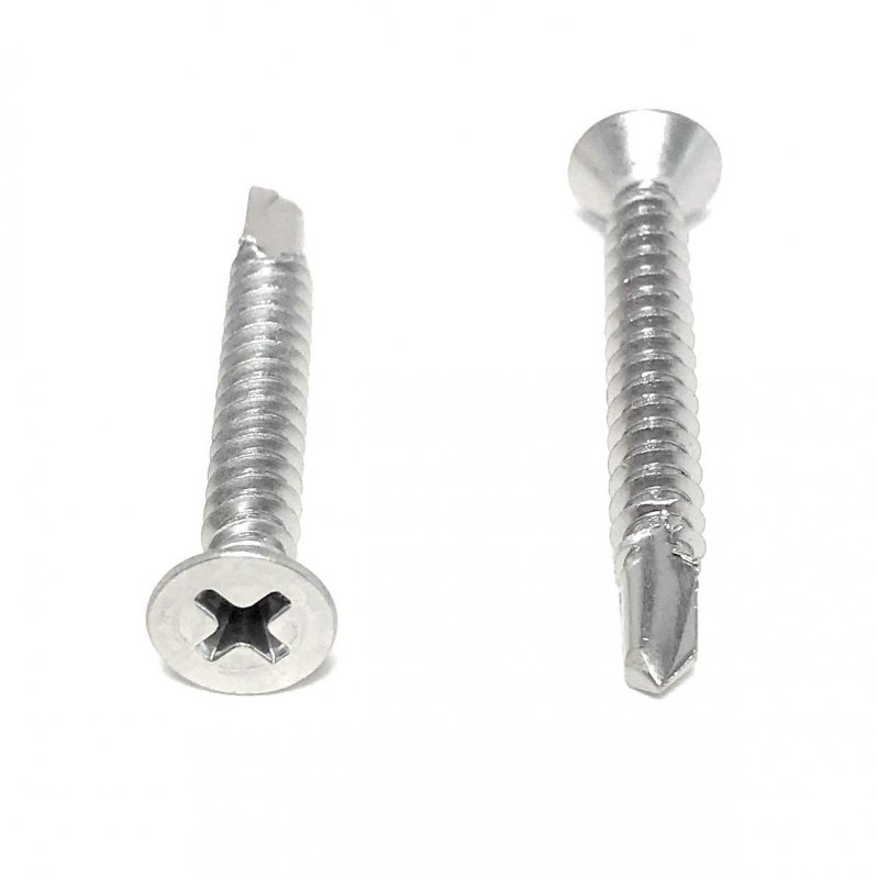10 1 2 Stainless Steel Phillips Flat Head Self Drilling Tapping Tek Screw 410 50 Pieces 10x1 1 Stainless Steel Phillips Flat