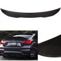 Aintier 1pc Carbon Fiber Spoiler Wing Compatible For 2014-2019 Bmw F32 420i 428i 430i 435i 440i Coupe Glossy Black Rear Trunk