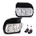 Fog Lights Pair For Chevy Silverado 2003-2006 For Avalanche 1500 2500 Fit No Cladding Only 3500 2007 Clear 