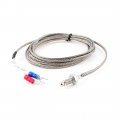 K Type Thermocouple Temperature Measurement Sensor 6 Mm Thread 0 To 400 Degrees Celsius 32 752 Fahrenheit Metal Shield 2 M 56 