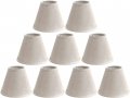 Urbanest Pure Linen Chandelier Lamp Shades 6-inch Hardback Clip On Oatmeal Set Of 9 