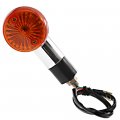 Motorcycle Amber Chrome Bullet Front Rear Turn Signal Indicator Lights Compatible With Honda Fury Interstate Nighthawk Rebel