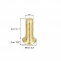 Uxcell Brass Machine Screws M3x8mm Phillips Pan Head Fastener Bolts For Furniture Office Equipment Electronics 12pcs