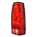 Passenger Side Tail Light Assembly For Chevy C1500 C2500 Suburban 1992 1999 Red And Clear Lens Chrome Housing Replaces 