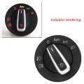 Qiilu Headlight Switch Fog Light Control Sensor Replacement For Mk4 B5
