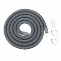 10ft Wash Machine Drain Hose Extension With Connector 2 Clamps Portable Dishwasher Discharge Replacement 
