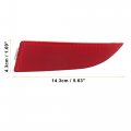 X Autohaux 1 Pair Car Rear Bumper Reflector Strip Cover Left Right Side 63147162217 63147162218 For Bmw X3 2007-2010