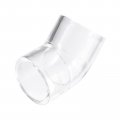 Uxcell 4pcs Clear Elbow Fitting 32mm 1 26 2 Way Acrylic 45 Degree Pipe Adapter For Connecting Water Pipes