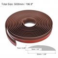 Uxcell Floor Transition Strip 16 4ft Self Adhesive Carpet Edging Trim 5 Meter Pvc For Height Less Than 5mm Dark Brown